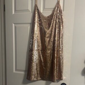 Sequin Rose Gold Dress